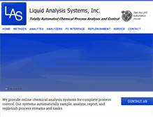 Tablet Screenshot of liquidanalysis.com